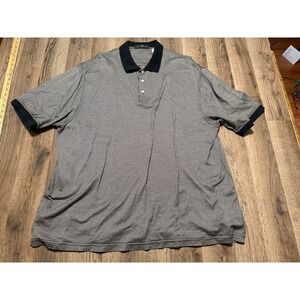 Bermuda Greens Shirts Men's Size 2XL Black White Polo Short Sleeve Houndstooth